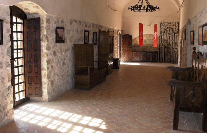 Interior Castillo Nave de archivo